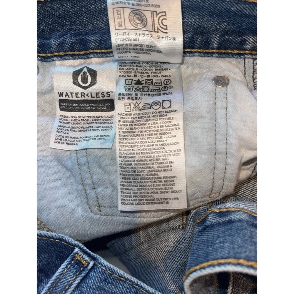 Levi's‎ 505 Mens Big & Tall Jeans Sz 50x30 Relaxed Fit Straight